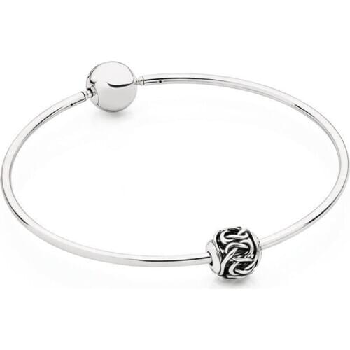 NEW 100% 925 Sterling Silver Classic FRIENDSHIP COLLECTION Charm in E Series Bracelet Set Original Jewelry Charming B800469