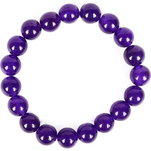 Wholesale Dark Violet Beads 10mm Purple jasper DIY jewelry Bracelet accessories can be customized for any occasion 7.5inch H283