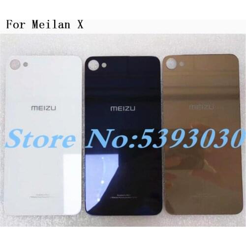 Original For Meizu Meilan X Battery Cover Rear Door Housing Back Case Glass Battery Cover