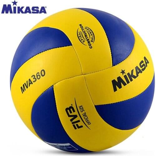 Original Mikasa Volleyball MVA360 Size 5 PU Super Hard Fiber Brand Competition Training Ball FIVB Official Volleyball