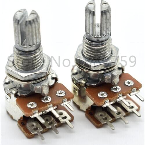 2pcs 12-type Potentiometer Stereo Channel B50K Flower Handle 15MM Volume Adjustable Potentiometer Sound Potentiometer