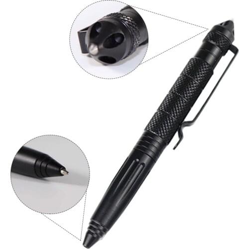 Professional Self Defense Pen Portable Multifunctional Emergency Glass Breaker Pen for Home Outdoor Travel DU55