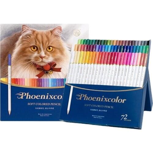 36/48/72Colors Professional Oil Colored Pencils Non-toxic Art Drawing Adult Kids,Sketching Back School Supply for Coloring Book