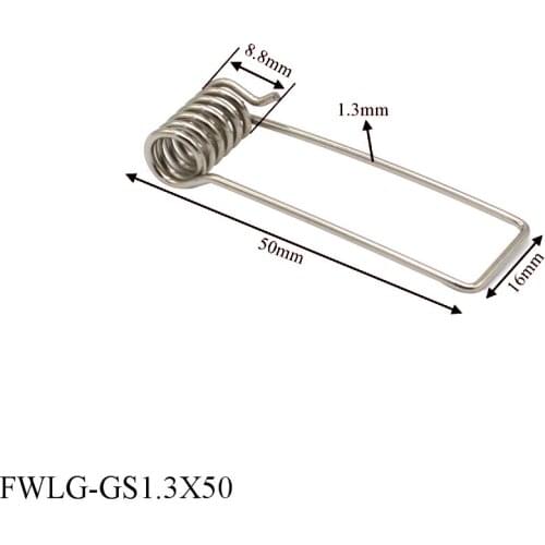 Custom adjustable 35-63mm plastic cover ceiling lamp steel spring clips for LED lights 6Pcs/Lot Free Shipping