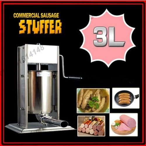 3L stainless steel manual sausage stuffer