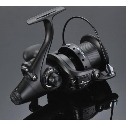 12+1 BB Carp Fishing Reel Left Right Hand Spinning Reel with Front and Rear Double Drag Fishing Reel for Saltwater Freshwater