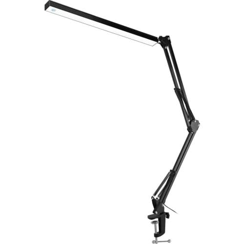 Aluminum Alloy Folding Clip-on USB LED Table Lamp Long Arm button Control Dimmable Desk Lamp Eye Protection Table Light
