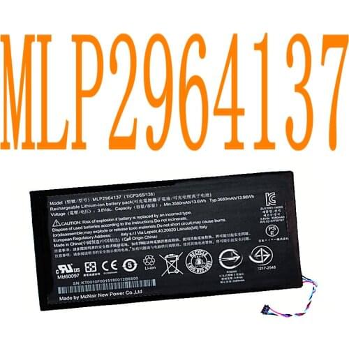High quality Replacement Battery Authentic Li-ion 3580mAh MLP2964137 for Acer lconia One 7 B1-730 B1-730HD A1402 3165142P