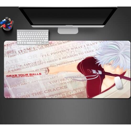 Super Hot Selling Anime Boy Gaming Mouse Pad PC Gaming Computer keyboard Large Mats Rubber Big Lock Pad Washed Gamer Padmouse