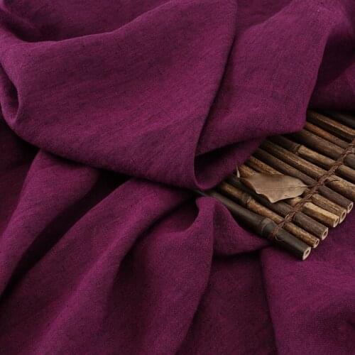 High-end pure color yarn-dyed linen pants fabric,cloth material,sewing accessories