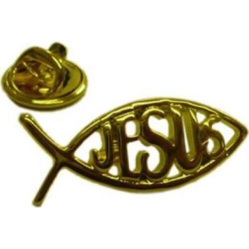 High quality Gold Plated Lapel Pin Badge with Jesus new custom metal lapel pin low price gold badges button on pins