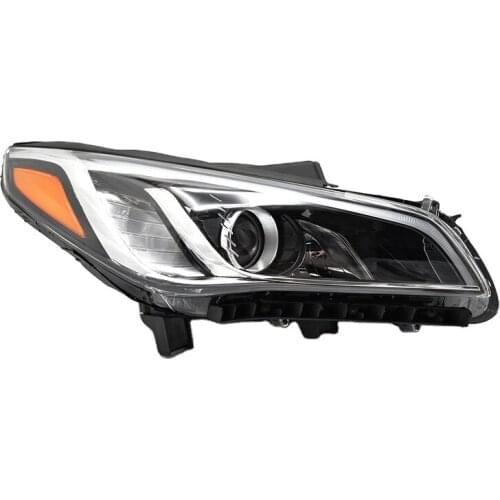 PORBAO Car Headlight Parts Front Headlight for SonatA 2016 Year with Yellow Angle