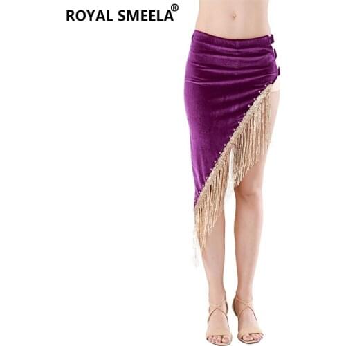 Womens velvet belly dance hip scarf sexy belly dancing belt waist triangle hip belt tassel dancing skirt belly dance costumes