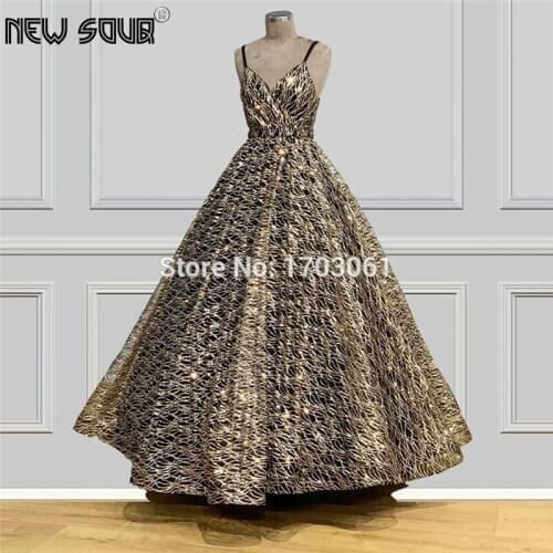 Spaghetti Strap Abendkleider Evening Dress Saudi Arabia Ball Gown Prom Dresses 2020 Aibye Kaftans Dubai Middle East Party Gowns