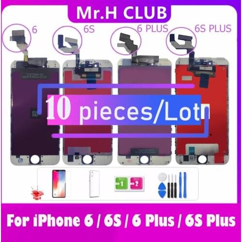 10PCS 10 Pieces LCD NO Deal Pixes Screen For iPhone 6 6s 6 Plus LCD Display Touch Screen Digitizer Assembly For iPhone 6S PLUS