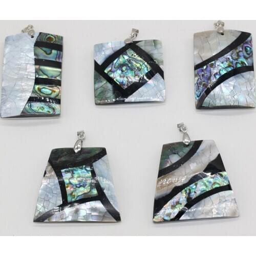 Natural Shell Pendant Mother of Pearl Charms Pendants Geometry For Jewelry Making DIY Earring Necklace Women Fashion Gifts