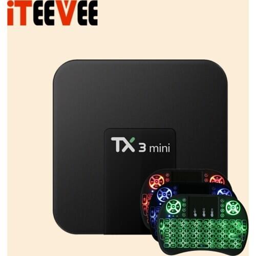 1PC TX3 Mini 4k android tv box 2G 16G S905W Quad-Core 8.1 OS KDplayer 17.3 1G 8G