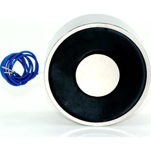 100*40mm Large Suction 150KG DC 5V/12V/24V Big solenoid electromagnet electric Lifting electro magnet strong holder cup DIY 12 v