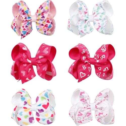 Ncmama 2pcs/lot Hair Bow With Clips Glitter Unicorn Hairclip Kids Girls Rainbow Rhinestone Hair Clips Hairgrips Hair Accessories