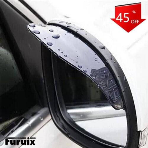 2-piece Mirror Rain Visor, Sport Rubber Rearview Mirror Side Mirror Rain Brow Visor, Suitable for Most Cars, Trucks and SUVs