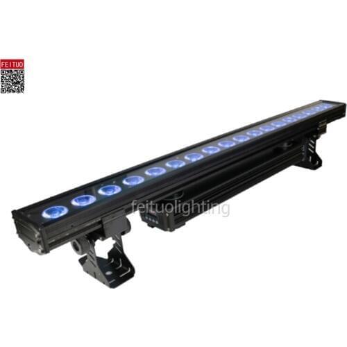 4/lot waterproof battery led 18x18w rgbwa uv 6 in 1 wireless dmx 512 wall washer led light stage light outdoor