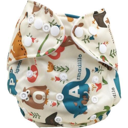 50Pcs/Lot Reusable Baby Cloth Diaper Washable Cloth Nappy Microfiber With 50pcs Inserts Free Shipping