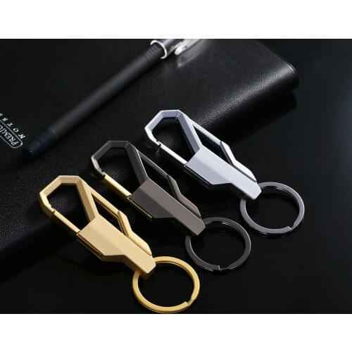 Car Key Chain Keyring Key Ring Color Metal Inlay Keychain for Classic Key Chain Zinc Alloy Gift for Man Universal