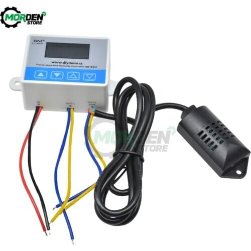 M452 DC 12V Digital Temperature Humidity Controller Hygrometer Humidity Control Switch 0~99%RH Regulator Heating Cooling