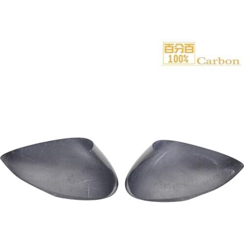 For Alfa Romeo Giulia Rear Dry Carbon Fiber Car Side Exterior Rearview Mirror Decoration Cover Trim Accessories