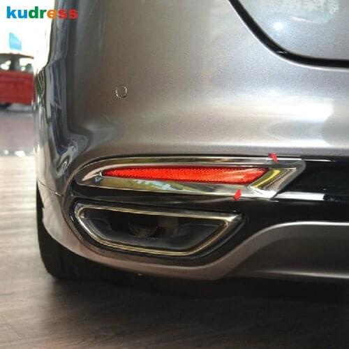 For Ford Fusion Contour 2013 2014 Chrome Styling Tail Fog Lamp Cover Trim Rear Foglight Shade Frame Bezel Auto Accessories