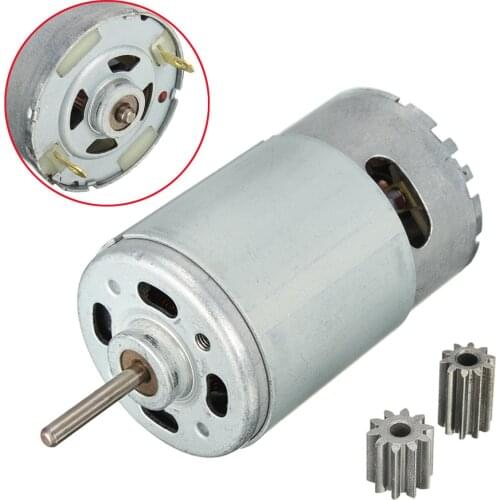 DC Motor 12V 30000 RPM for Children Electric Car RC Ride Baby Car Electric Motor RS550 Gearbox 10 Teeth Engine