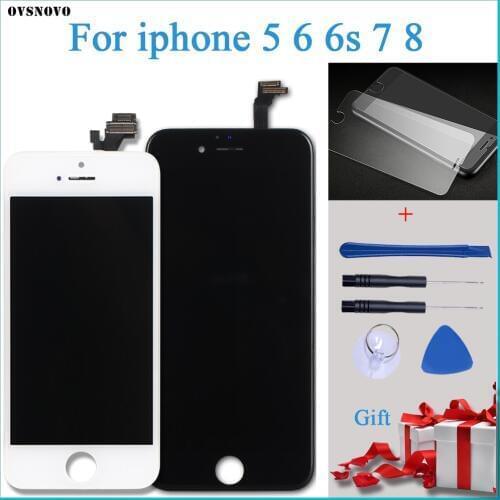 4.7" Grade AAA+++ 6S screen with tools and tempered glass replacement for iPhone 5/6/7/8 LCD Display touch screen assembly