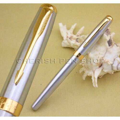 Hot-selling Baoer 388 High Quality Cheap Price Silver and Golden Smooth Arrow Clip M Nib Ink/Brand/Fountain Pen Free Shipping