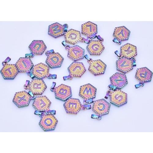 2Pcs Vintage A B C 26Alphabet Word Charms Making Initial Letter Pendant Handmade Women Choker Necklaces Jewelry Accessories