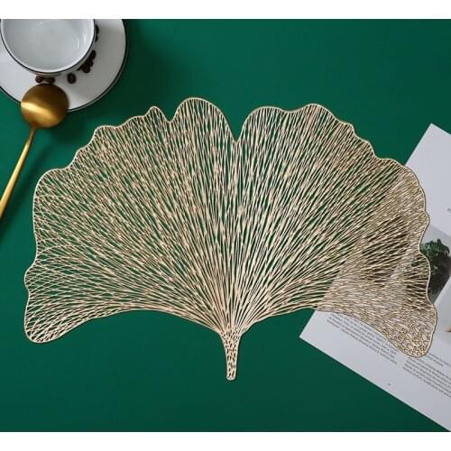 PVC Hollow Oil Water Resistant Non-slip Kitchen Placemat Coaster Insulation Pad Dish Coffee Cup Table Mat Home Hotel Decor 51065