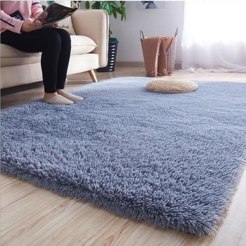 Thick Silkly Plush Carpet 2021 New Fluffy Long Hair Rug For Living Room Home Decor Balcony Bay Window Mat Childrens Room Carpet