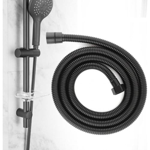 59 inch Long Stainless Steel Black Flexible Replacement Shower Head Hose G1/2" shower