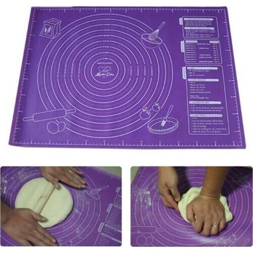 Silicone Baking Mat Pizza Dough Maker Pastry Kitchen Gadgets Cooking Tools Utensils Bakeware Liner Kneading Accessories 45*60cm