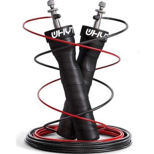 Jump Rope Gym Equipment for Home Non-slip Sweat Absorption Belt Self-locking Steel Wire Bearing Racing