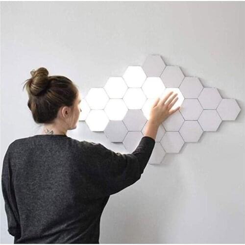 Modern Quantum Lamp Led Night Lights DIY Hexagon Honeycomb LED Night Lamp Modular Touch Sensitive Light Home Decorative Lighting