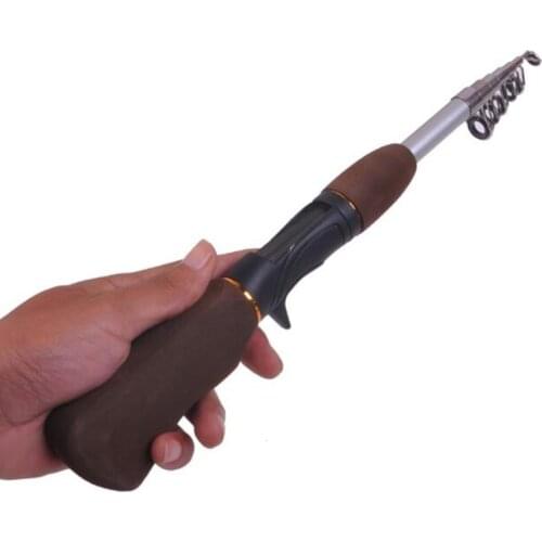 2021 New Glass Fiber Telescopic Fishing Rod Hand Pole Carp Super Light and Super Hard Travel 1.6m