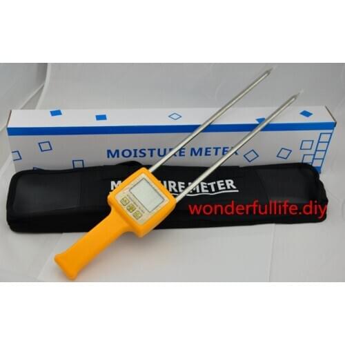 Corn,wheat,rice,bean,wheat flour tester 4 Digital LCD Grain moisture tester meter range:5-35% hygrometer