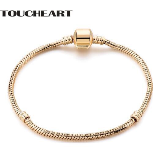 TOUCHEART Luxury Brand Custom Snap Button Bracelet&Bangles Charms For Women Girl Jewelry Making Friendship Bracelets SBR190046