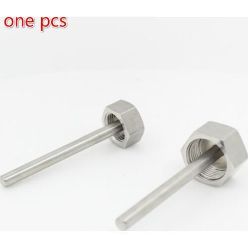 Thermowell internal thread 1/2" (DN15) 3/4"(DN20) stainless steel 304 Thermocouple Length 50-300mm