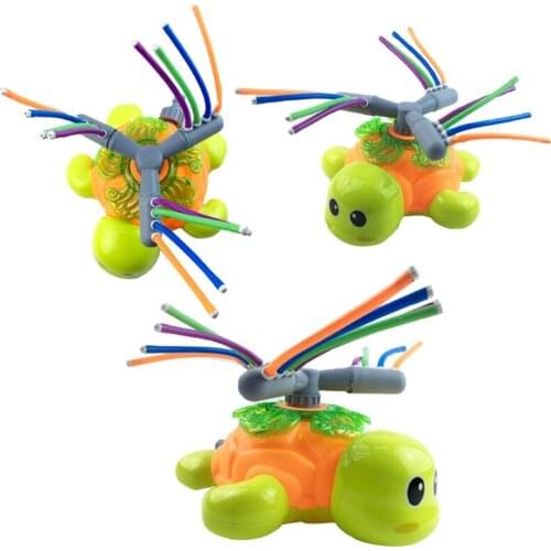 Y55B Summer Gift Backyard Activity Interactive Water Sprinkler Toy Lawn Watering Tool Kids’ Favors Water Squirt Turtle Toy