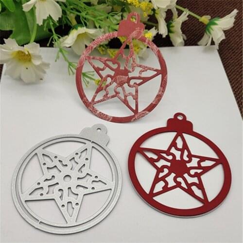 Pentagram bookmark Metal Cutting die keychain shaker Heart Paper Key Chain Scrapbook Paper Craft Card Punch Art Knife Cutter
