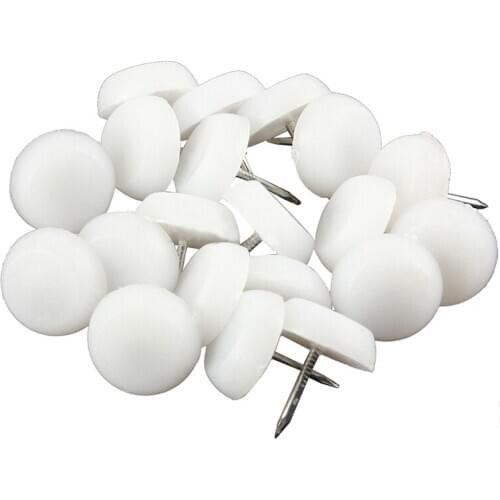100x 14mm Felt Feet Pad Skid Glide Nail Protector Furniture Chair Table Leg