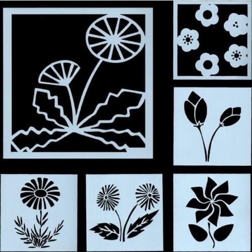 Stencil Painting Template For Painting Wall Stencils For Diy Scrapbooking Photo Album Embossing Bullet Journal Stencils Reusable