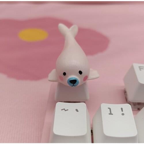 1pc Mechanical Keyboard PBT Cute Keycaps Handmade Customized Three-Dimensional Personalized Gaming Decoration DIY Key Cap Cherry