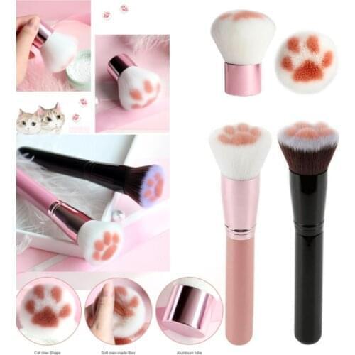 1PCS Cute Cat Claw Paw Makeup Brush For Foundation Concealer Cream Loose Powder Blush Blending Brush Soft Fibre Cosmetic Tools